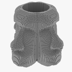Moai Pencil Holder - Vase 3D model