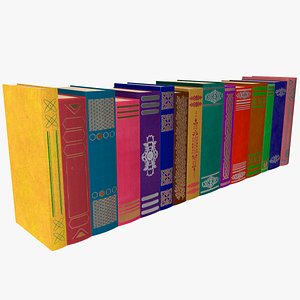 Books v2 Lowpoly model