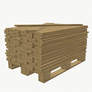 euro pallet type 2 3d model