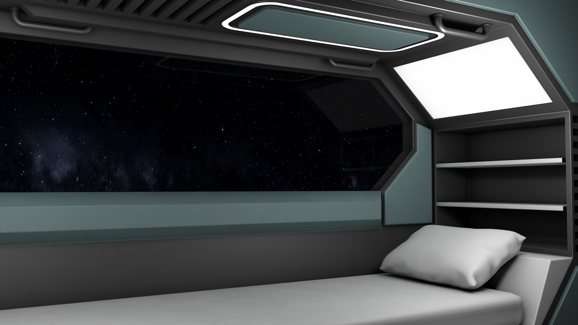 Sci Fi Bedroom Model - Turbosquid 1770014