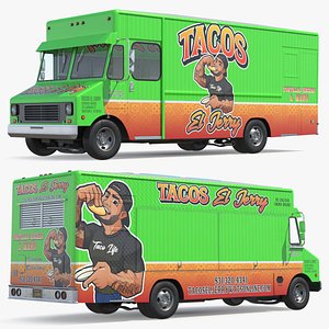 Food Van El Jerry Taco without Interior