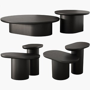 266 1st DIBS Porto coffee and side tables 00 3D model