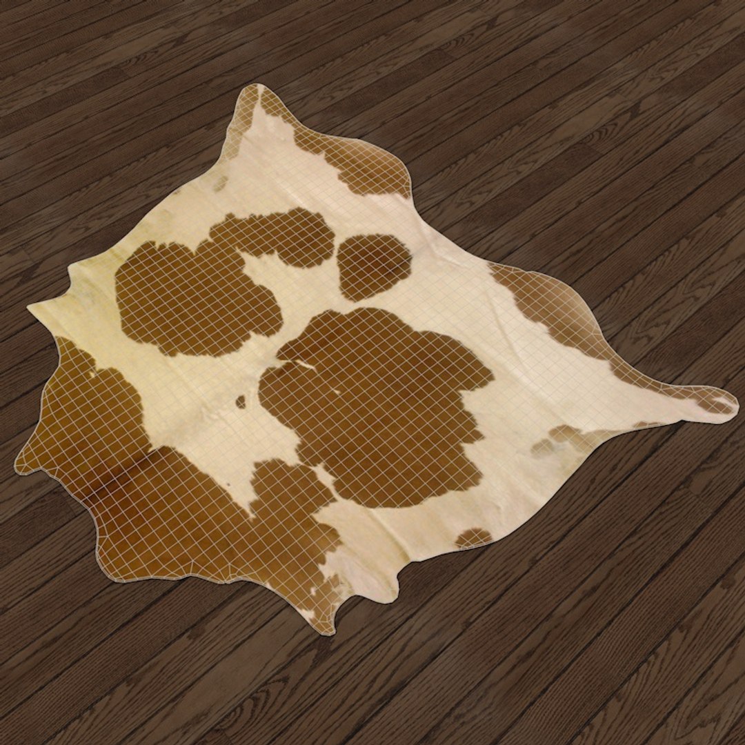 Cow Hide Rug 3d C4d