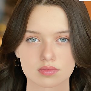 Violet McGraw Head - No Hair - Low poly head for game 3D model