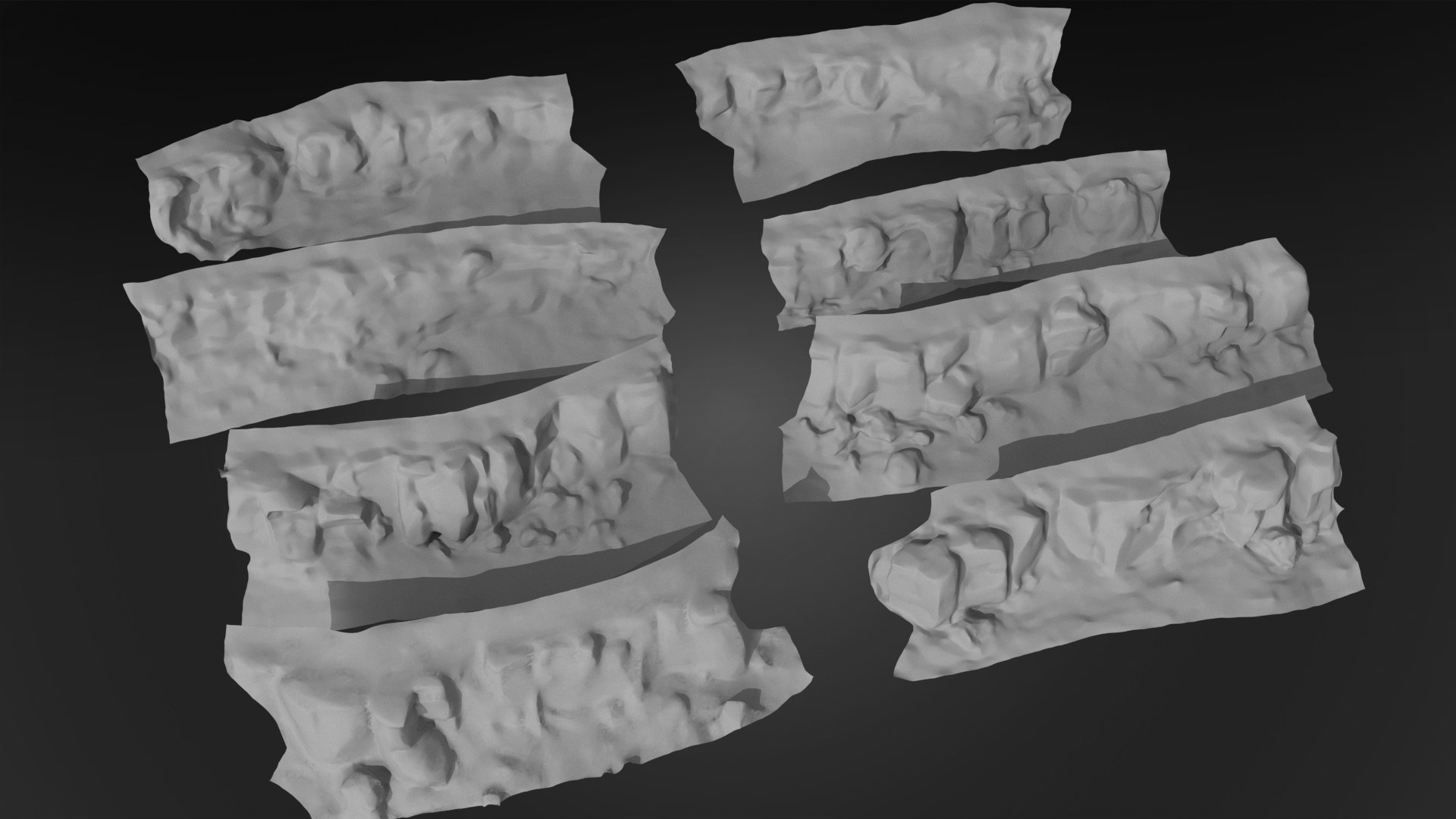 3D Model Cliff Rock 3d Model In Anime Cartoon Style - TurboSquid 2030238
