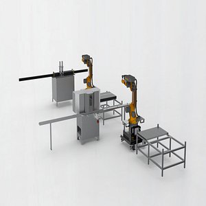 Set of sawing equipment 3D model