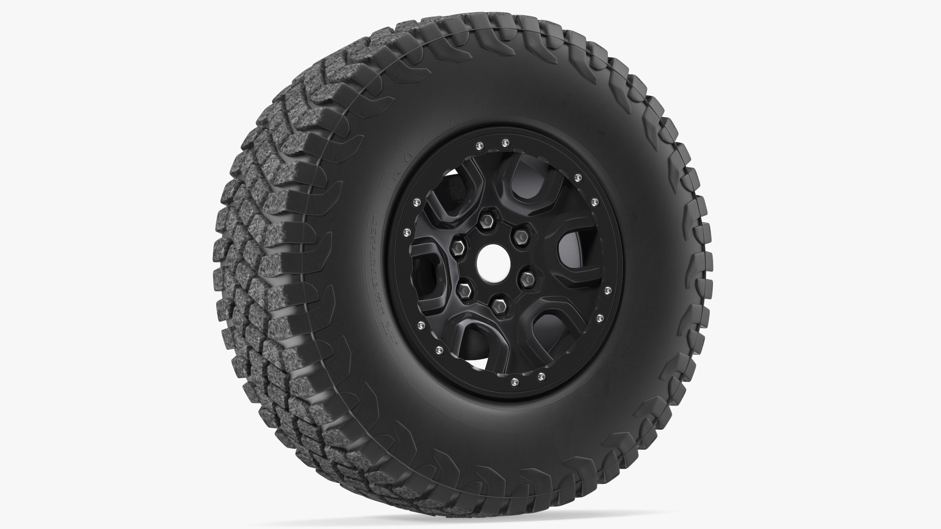 Off Road Tire 3D model preview
