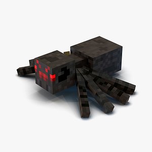 minecraft spider 3d max