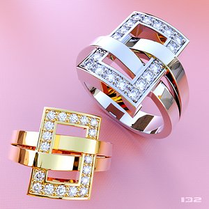 A woman's belt ring