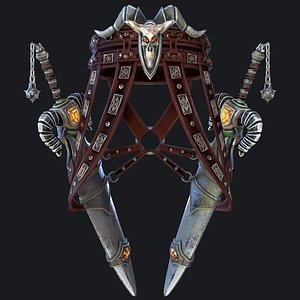 fantasy swords scabbard modeled 3D model