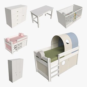 3D Cilek Montes Children Bedroom Furniture Set