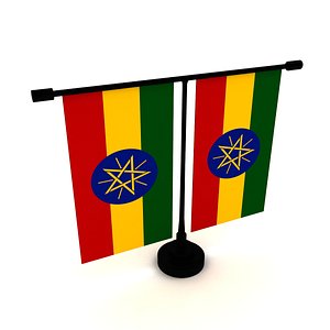 Flag of Ethiopia 3D model