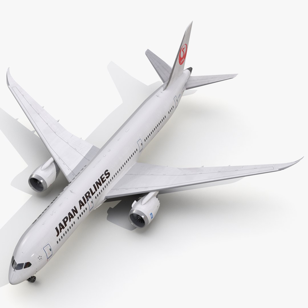 Boeing 787-9 Dreamliner Japan Airlines 3D model preview