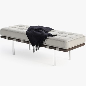 3D model Barcelona bench