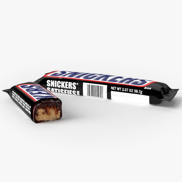 snickers real realistic 3d model