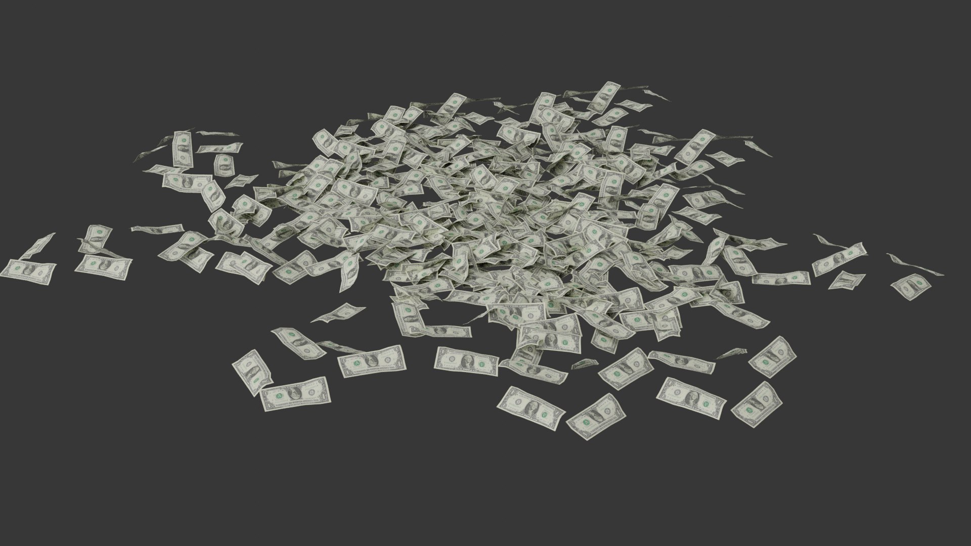 3D One Dollar Currency Stack - TurboSquid 2219935