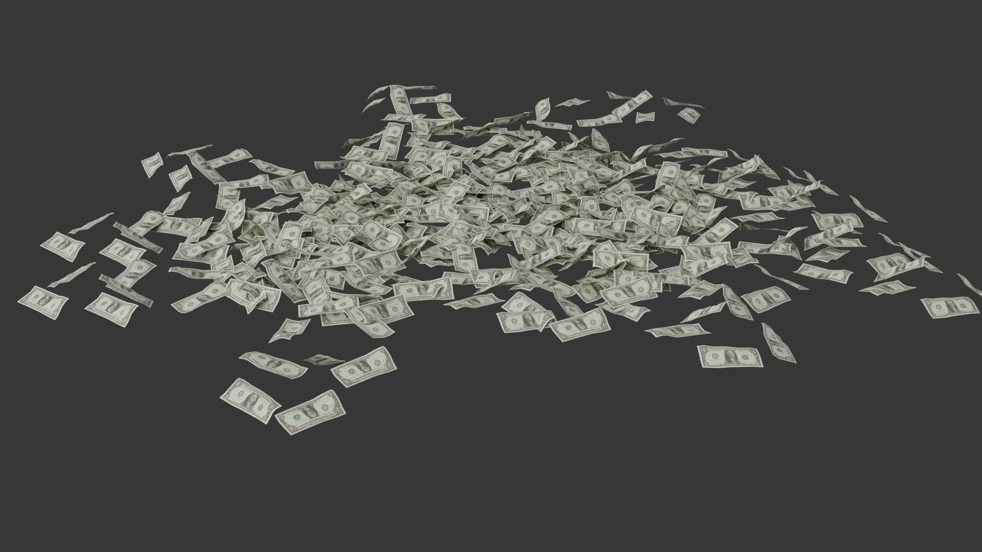 3D One Dollar Currency Stack - TurboSquid 2219935