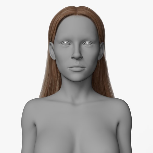 3D model Female Hair