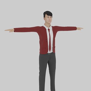 3D High School Student model