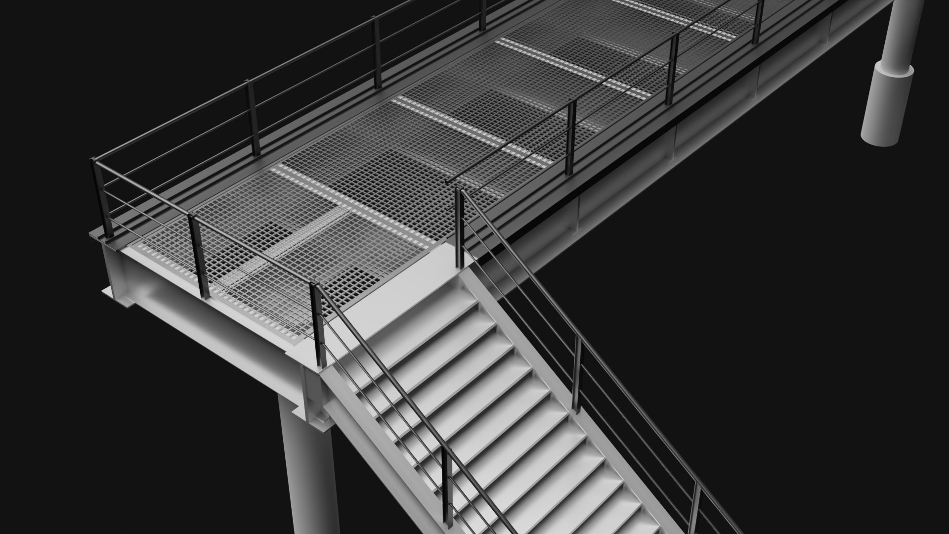 Pedestrian overpass with stairs footbridge over a road 3D model https://p.turbosquid.com/ts-thumb/YT/aAu9eO/0e/bridgecrosswalk4/png/1755252961/1920x1080/fit_q87/7c1704f50612e556c6b11180a93d7012413fd775/bridgecrosswalk4.jpg