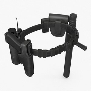 3D Police Belt model