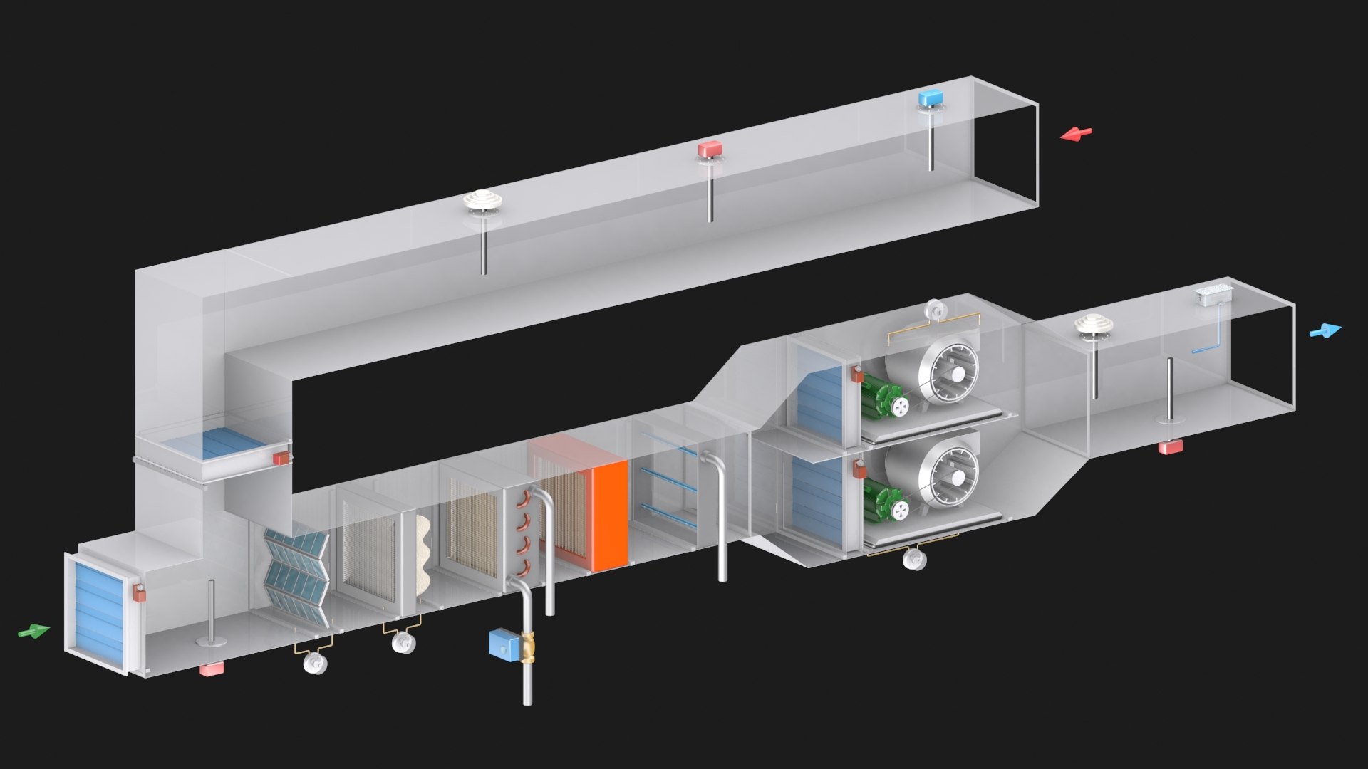 3D Air Handling Unit AHU - TurboSquid 2077481
