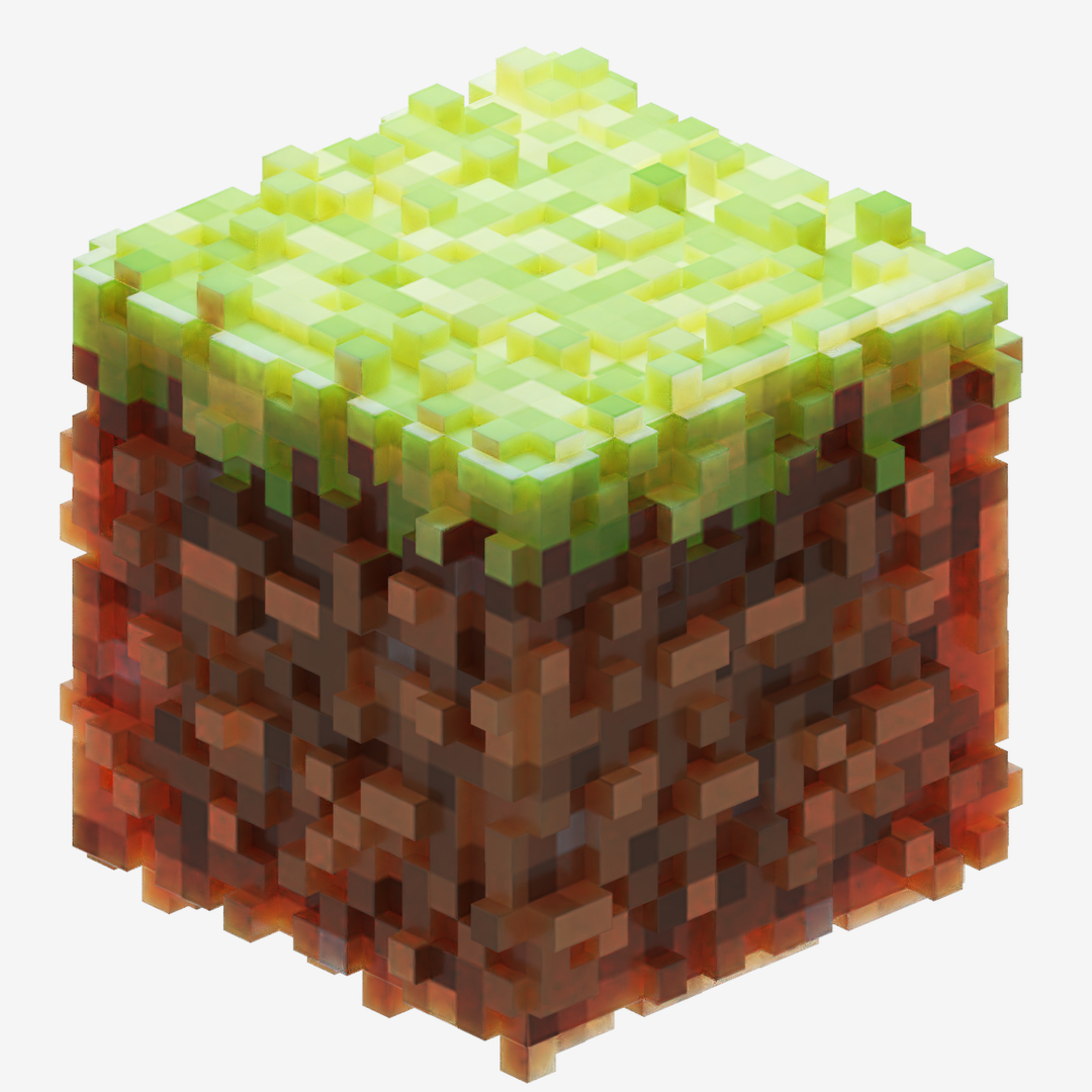 Minecraft Grass Block 3D 3D model