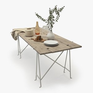 Gingerbread Table and Ornaments