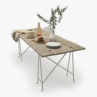 Gingerbread Table and Ornaments