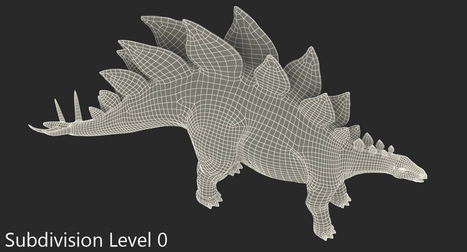 stegosaurus rigged 3d model