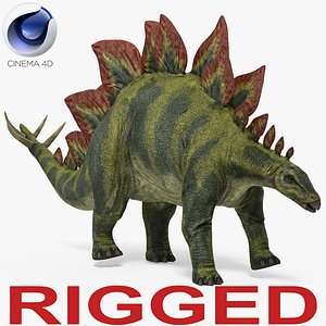stegosaurus rigged 3d model