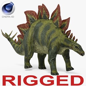 Stegosaurus Rigged for Cinema 4D