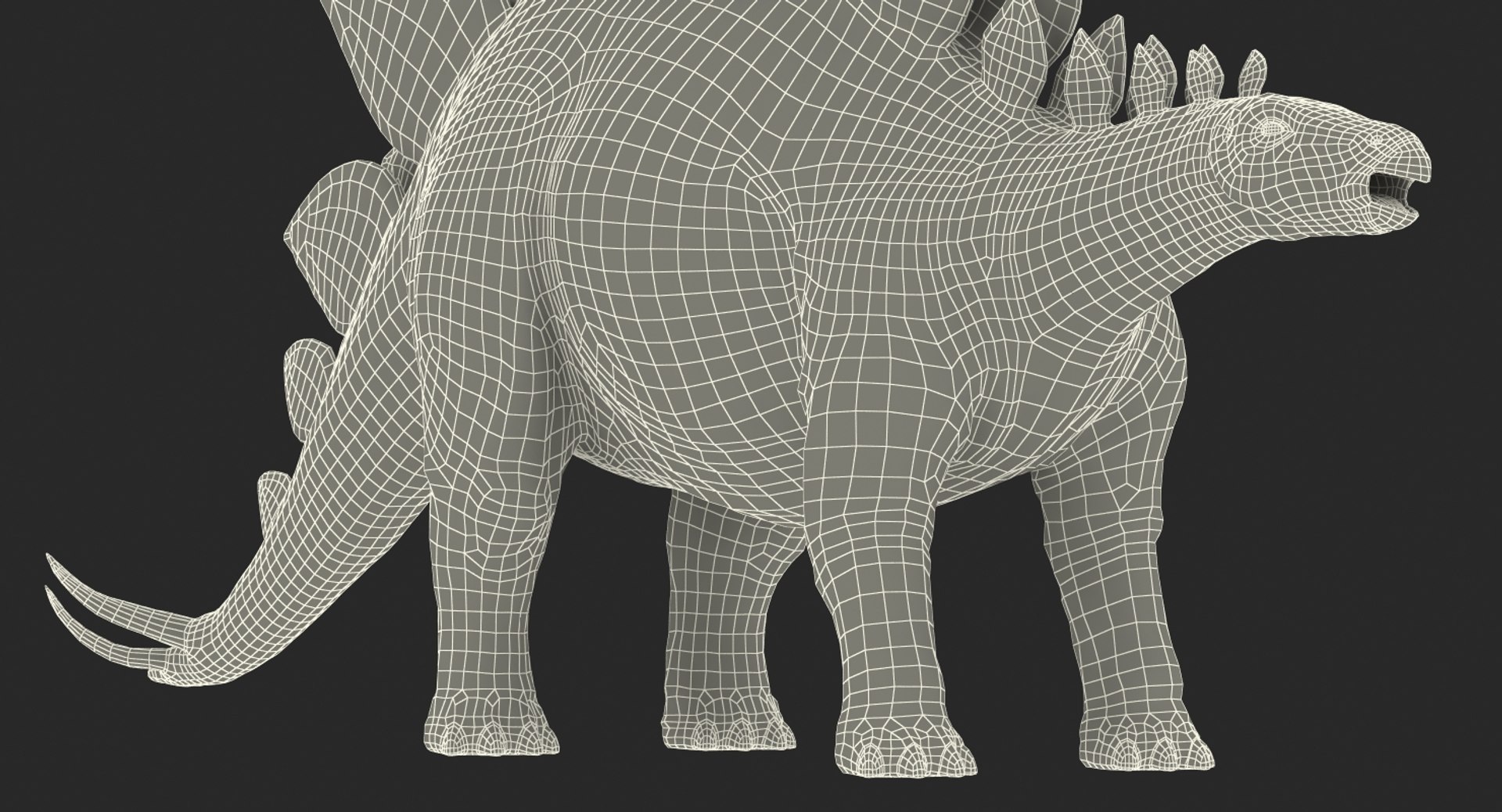 stegosaurus rigged 3d model