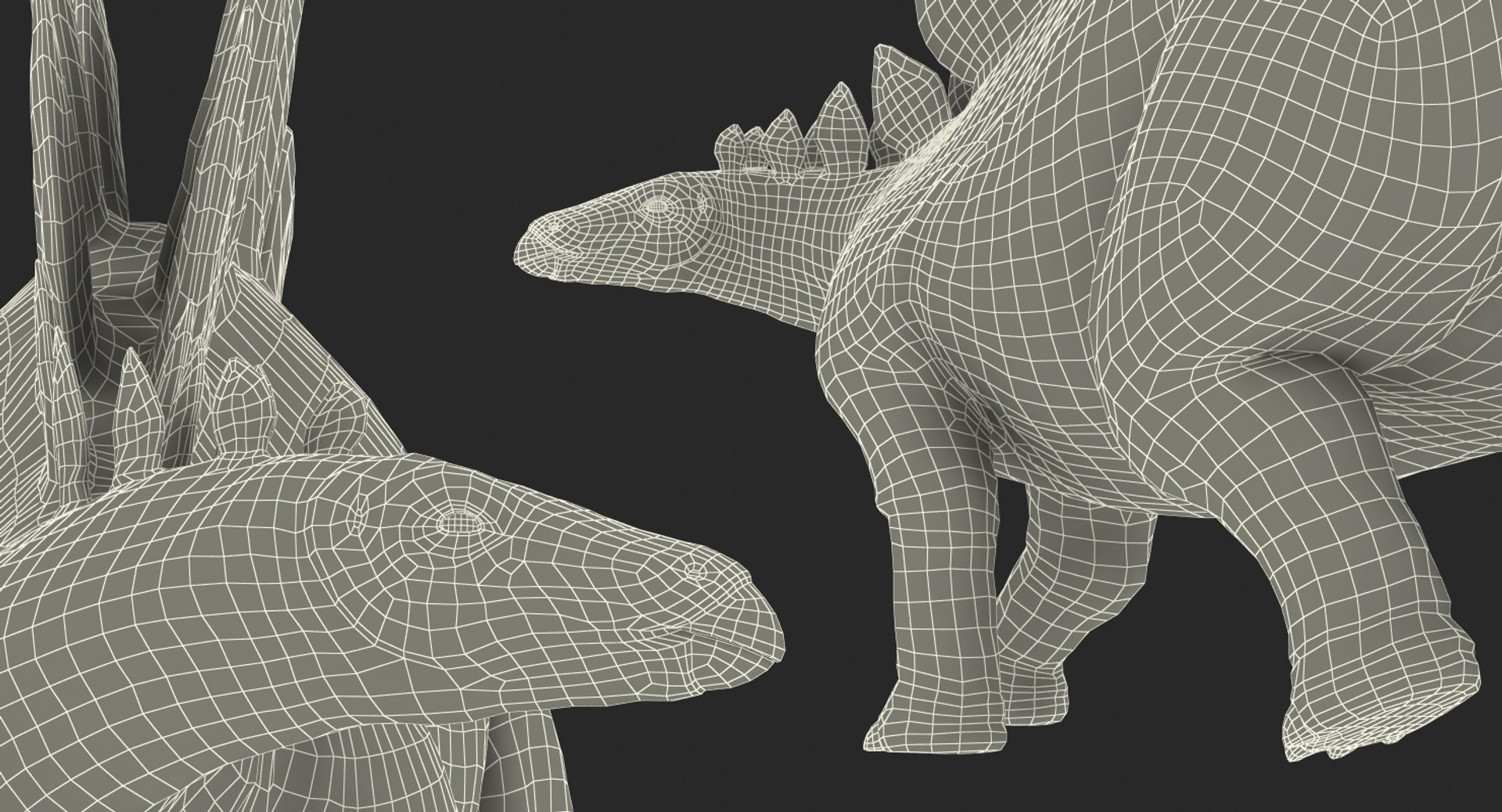 stegosaurus rigged 3d model