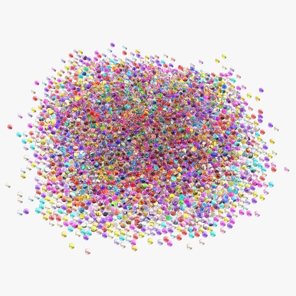 3D Water Gel Beads Pile