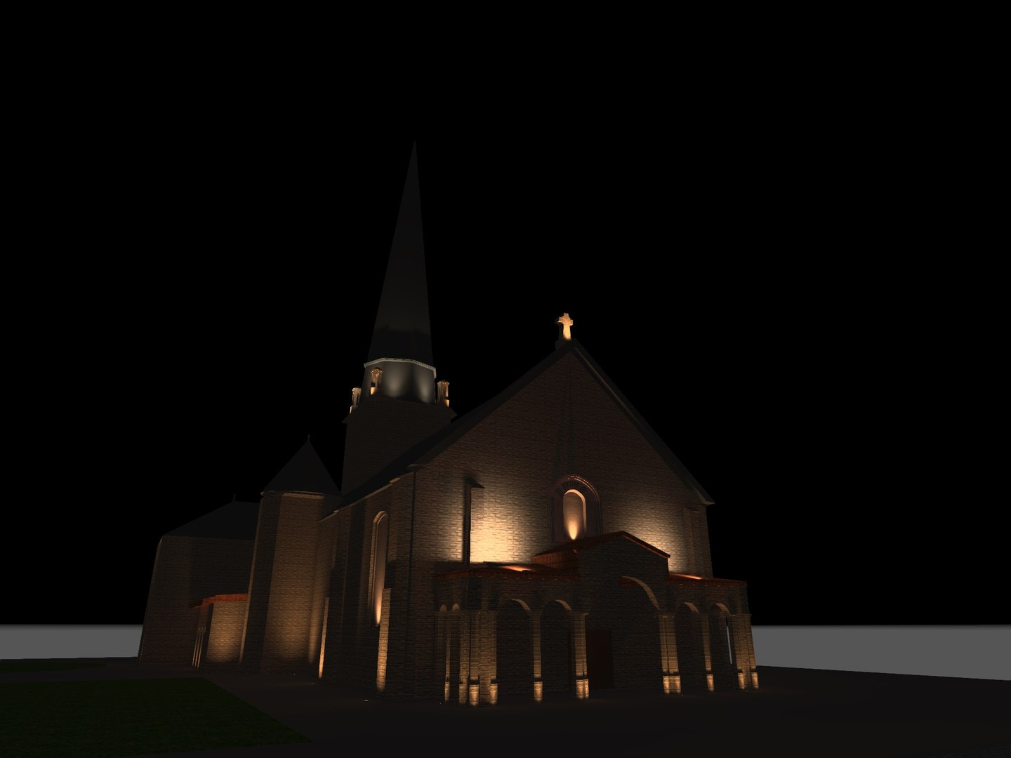 3D Baptiste Church Model - TurboSquid 2175389