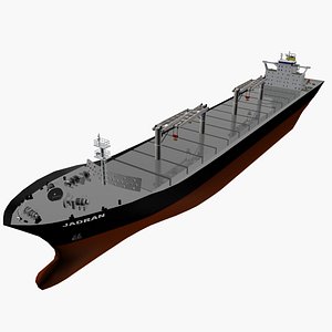 bulk carrier vessel 3d model