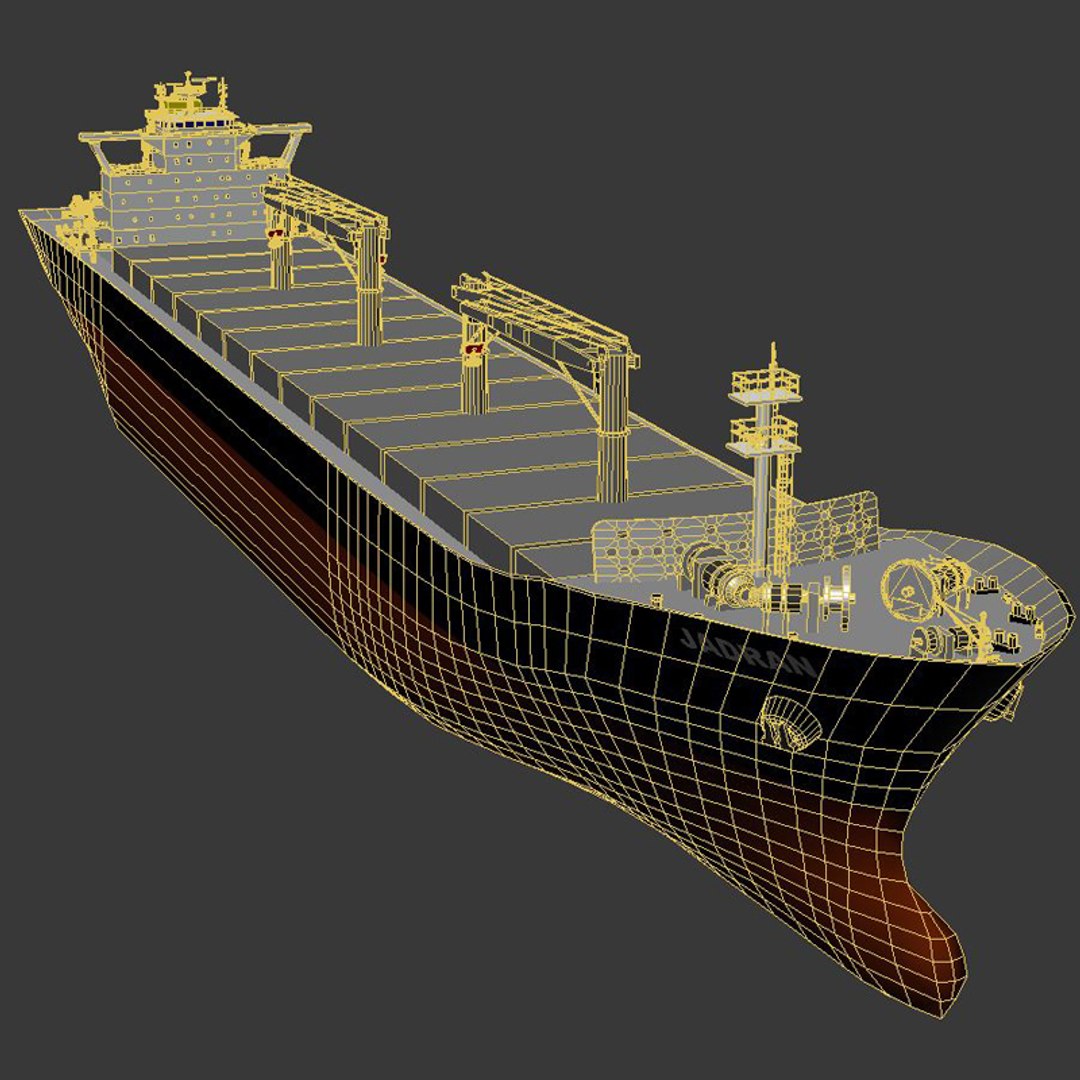 Bulk Carrier Vessel 3d Model