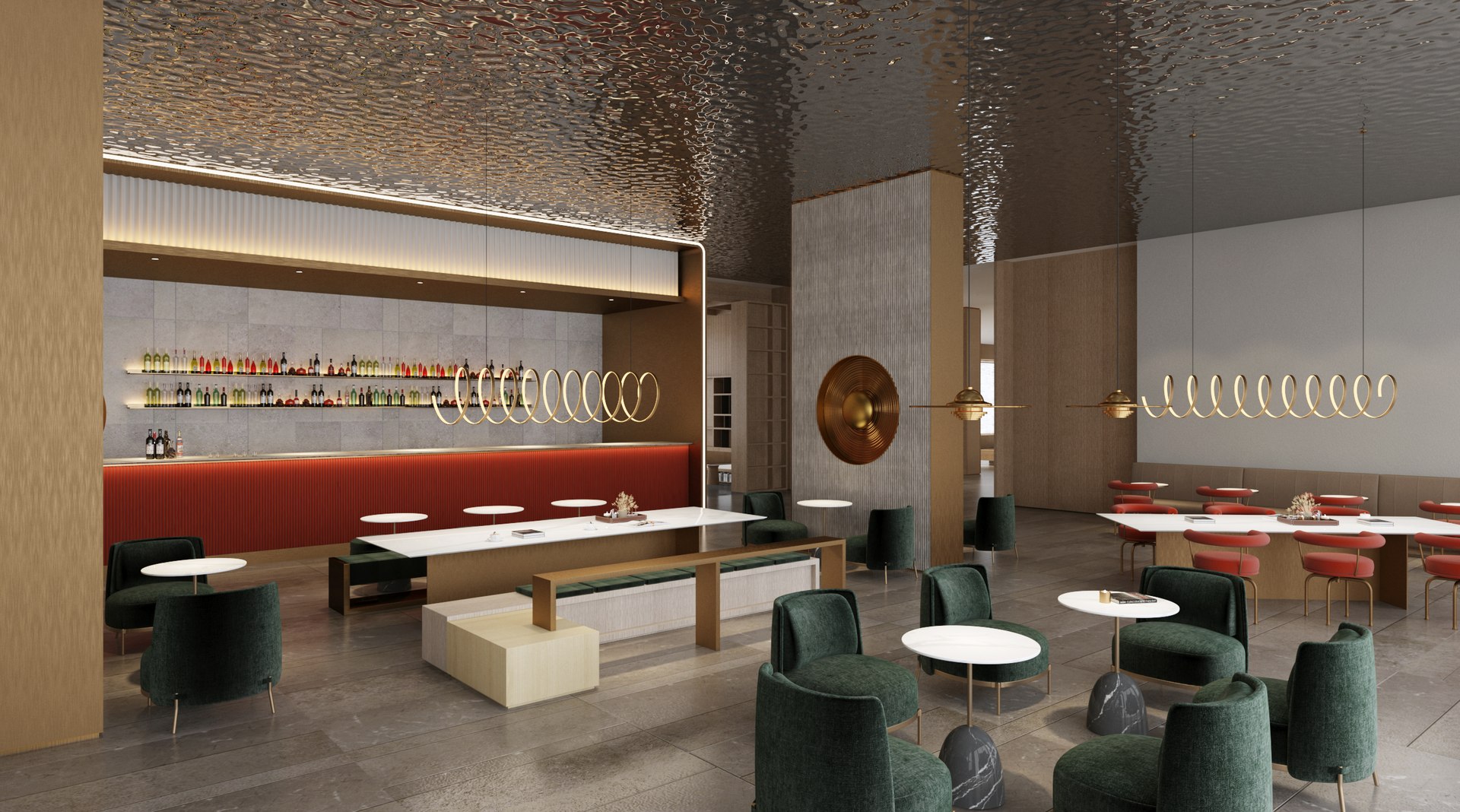 Lobby And Restaurant And Cafe And Book Bar 3D Model - TurboSquid 2219642