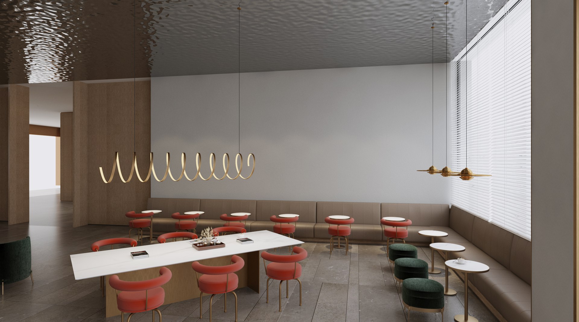 Lobby And Restaurant And Cafe And Book Bar 3D Model - TurboSquid 2219642