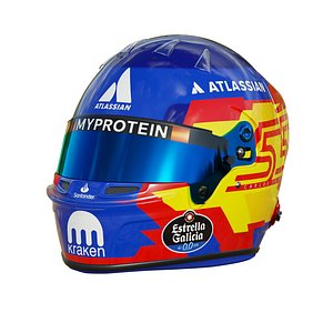F1 Carlos Sainz Helmet 2025