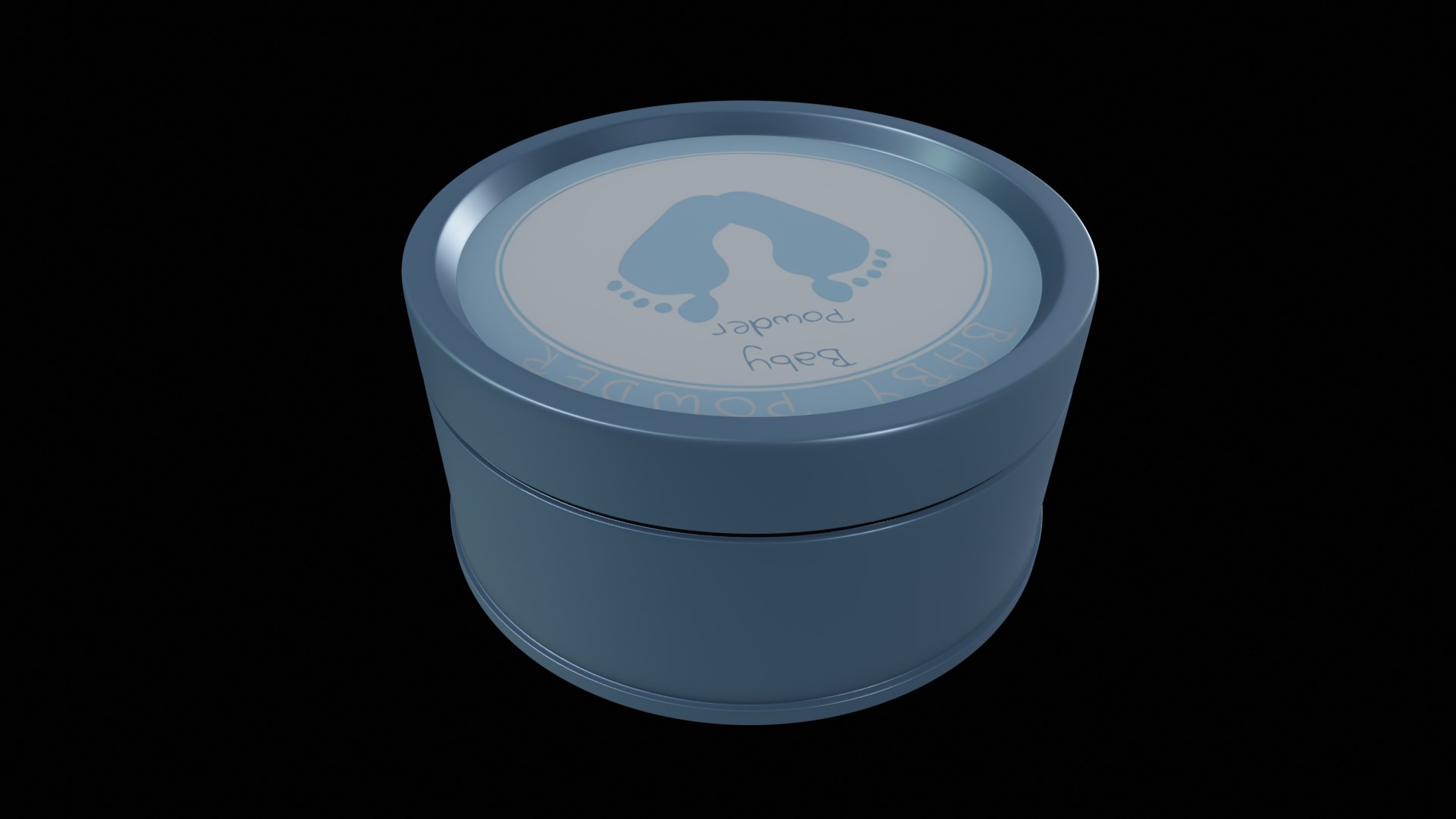3D Model Other Baby Care Products-Baby Powder-PBR 3D MODEL 3D Model ...