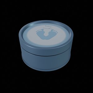 3D model Other baby care products-Baby Powder-PBR 3D MODEL 3D model