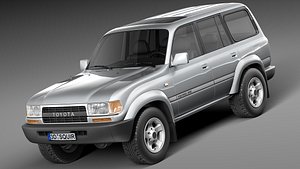 toyota land cruiser j80 3d model
