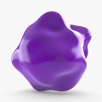 Abstract Blob Smooth Organic Mesh