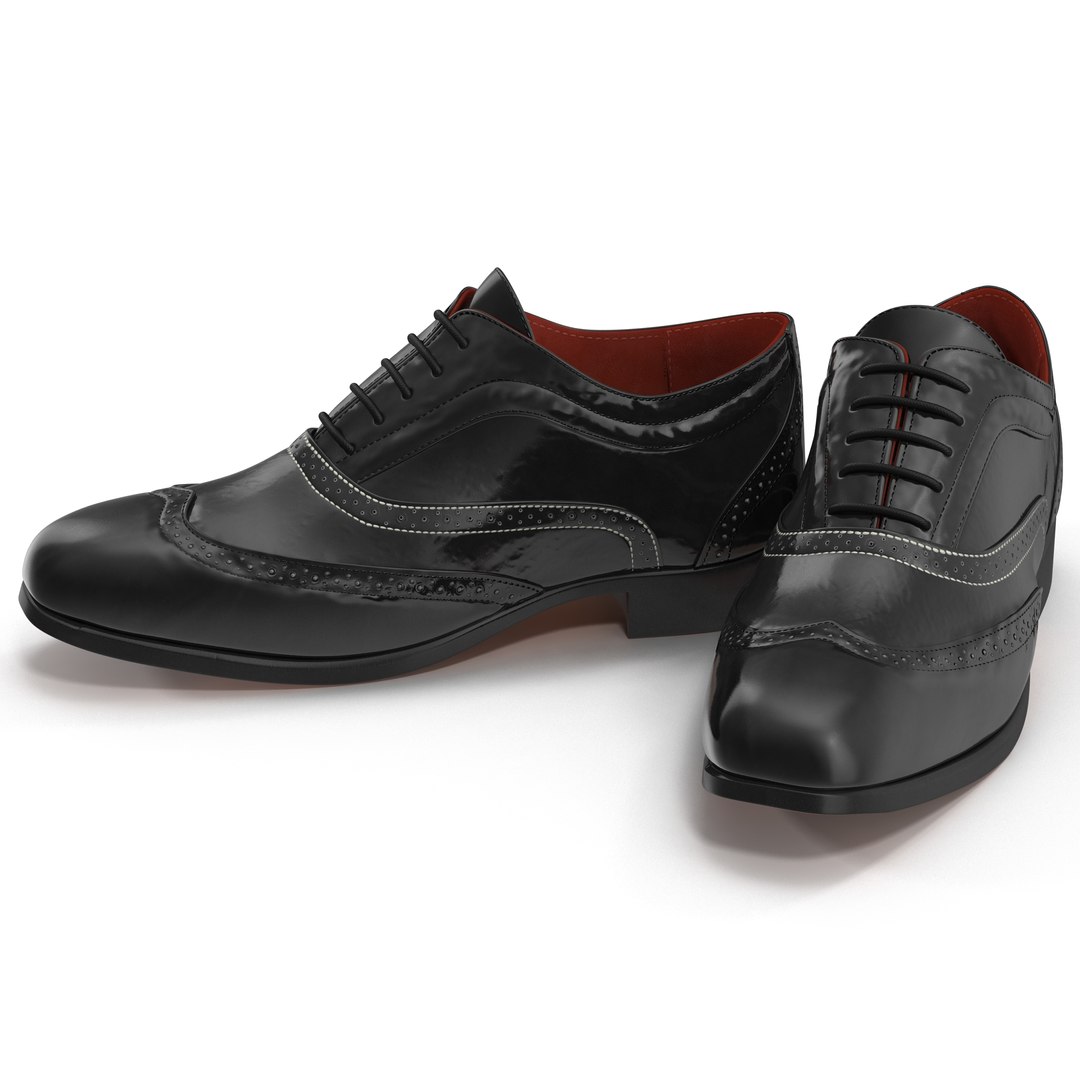 Wingtip Shoes 2 3D model preview
