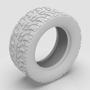 High Performance Off Road Tire 3D print model 3D model