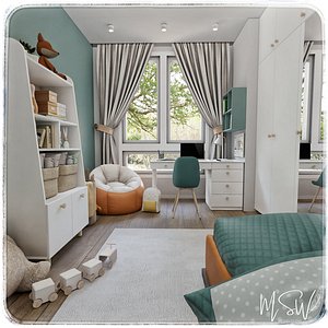 Kids Room 2 Blender Scene 3D model