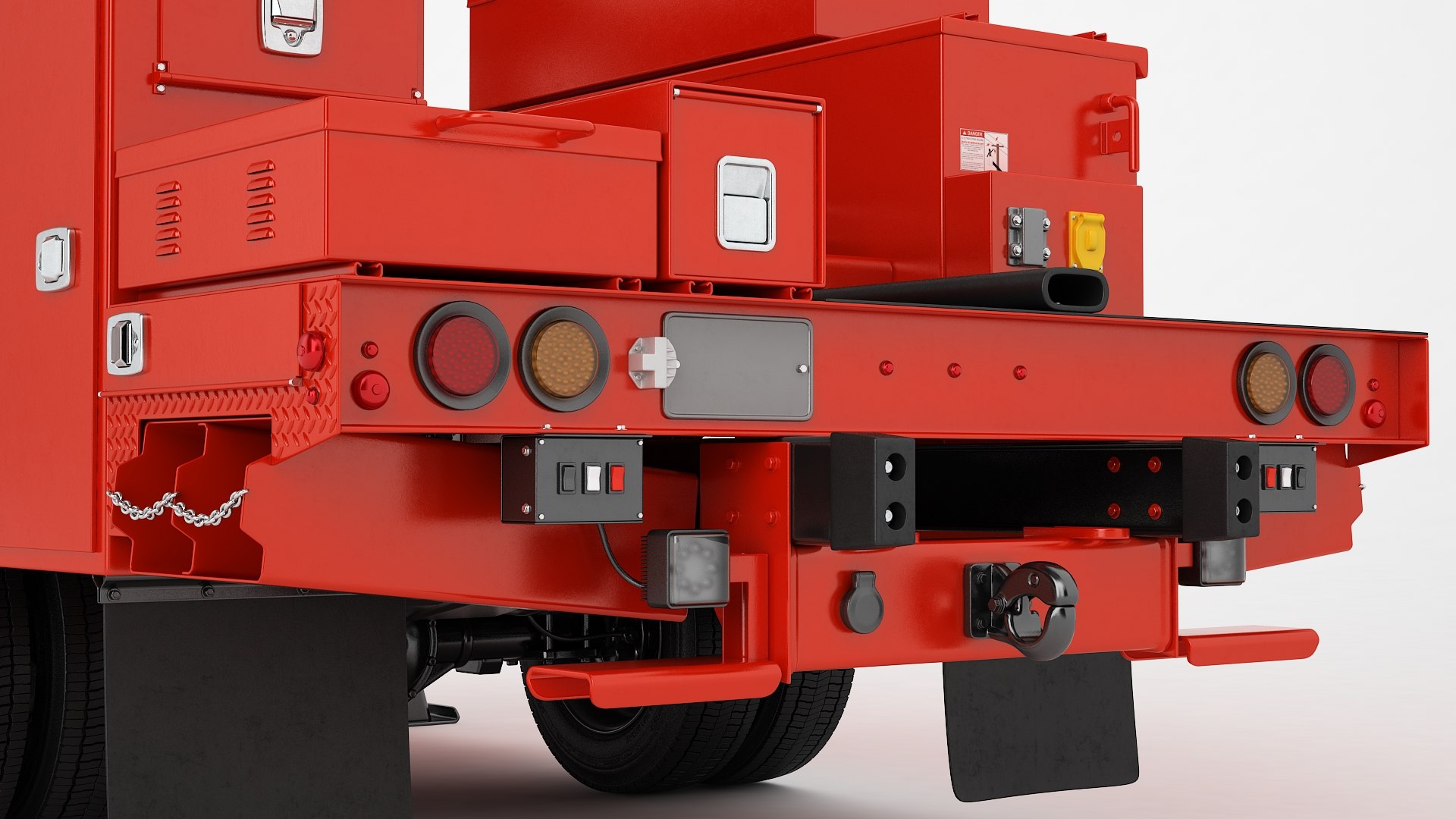 3D Articulating Bucket Truck Back Part 06 - TurboSquid 2121727