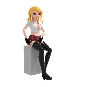 Beautiful Blonde Woman Female Model in Clothes